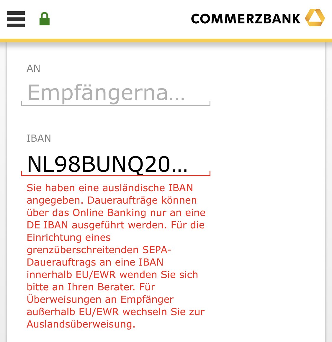 Bjorn Wolf On Twitter Commerzbank Ihr Habt Es Einfach Uberhaupt Nicht Drauf Das Ist Schon Unverschamt Das Ist Nl Eu Quasi Um Die Ecke Macht Den Laden Doch Bitte Einfach Zu Und Uberlasst