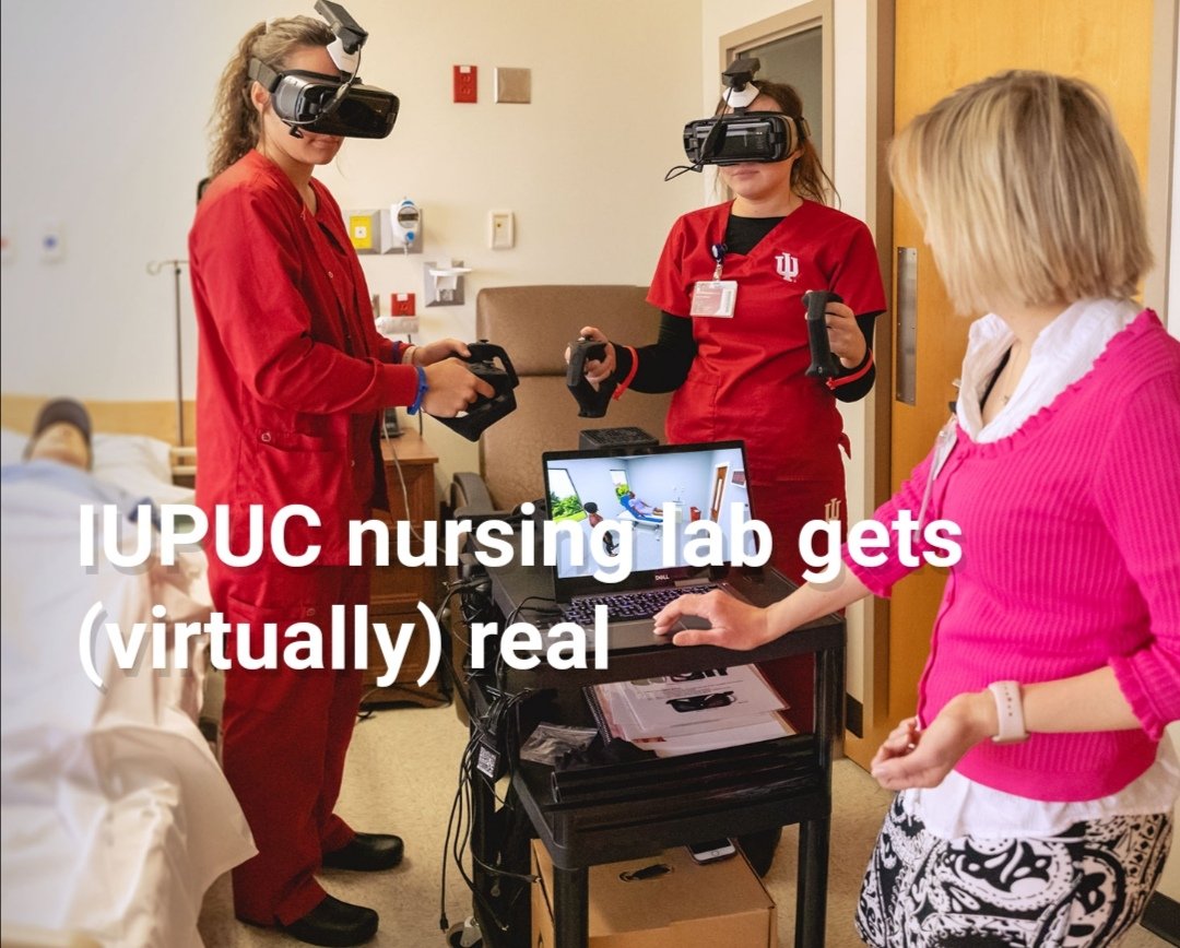 ImpalaBridge's tweet photo. #EdTech & #VirtualReality ๐ฉบ๐ฅ๏ธ๐ฅ๐ฉโโ๏ธ๐ฎ
#IUPUC's simulation lab already provides advanced training for students in the @IndianaUniv School of #Nursing with the addition of #VR #technology
https://t.co/Yn40QFcOLs https://t.co/8w6wXuXuwa
