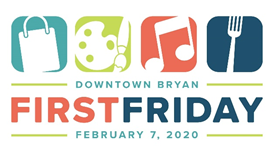 its that time again! Come out this evening from 5 PM – 11 PM to Historic Downtown Bryan and Enjoy live music, art and an array of shopping and dining options. “The First Friday” is a free event in Downtown Bryan that has become the “must-do” if you're in town. #Explorefriday