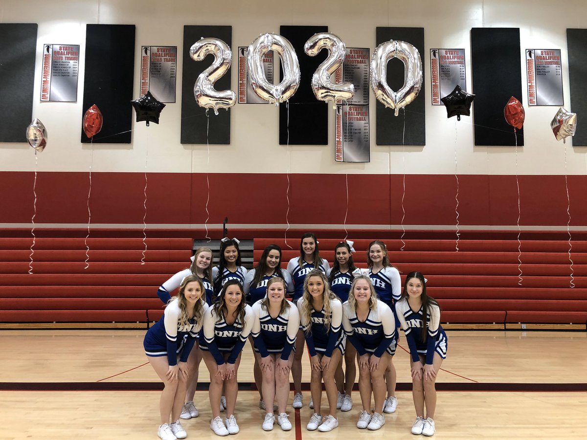 DnhCheer's tweet photo. The DNH Cheer and Dance group have been invited to perform one last time at the Boys state tournament in Des Moines! We will be performing on Monday, March 9th at the halftime of the 4:30, 6:30, and 8:15 2A games. We would LOVE to see some familiar faces in the crowd! https://t.co/TGzPcSs6B4