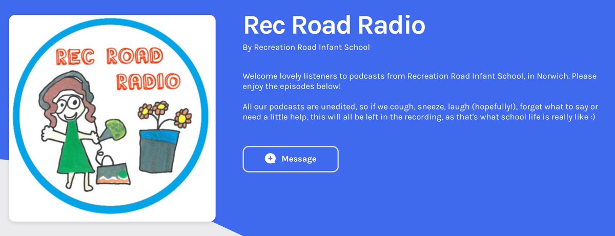 RecRoadRadio's tweet photo. Tune in and listen to the very first podcast from @RecRoadInfants using @anchor - how many of our World Book Day quiz questions will you get right? https://t.co/pomHE9MH4M #edtech50 #dlchat #ks1 #WorldBookDay #norwich #computing #schoolradio https://t.co/cr8FSzWmEf