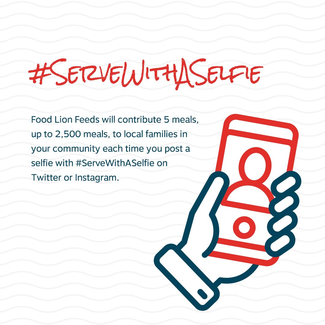NCChamber's tweet photo. We are overjoyed with the participation in our hunger campaign. Help us meet our goal of 500 selfies (2500 meals to local food banks!) using #foodLion and #ServeWithASelfie. @NoKidHungryNC, can you spread the word?? https://t.co/LBkFoT96HP