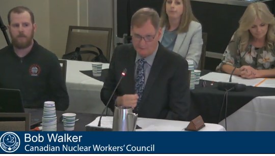 Canadian Nuclear Association (@canadanuclear) on Twitter photo Now at the <a href="/CNSC_CCSN/">Canadian Nuclear Safety Commission</a> <a href="/BWXTech/">BWXTech</a> hearings in Peterborough, <a href="/CVOUICNI/">CNWC - Canadian Nuclear Workers' Council</a> National Director Bob Walker says his union's priority is always the health and safety of workers. He says BWXT has demonstrated its ability to protect health and the environment. Now at the <a href="/CNSC_CCSN/">Canadian Nuclear Safety Commission</a> <a href="/BWXTech/">BWXTech</a> hearings in Peterborough, <a href="/CVOUICNI/">CNWC - Canadian Nuclear Workers' Council</a> National Director Bob Walker says his union's priority is always the health and safety of workers. He says BWXT has demonstrated its ability to protect health and the environment.