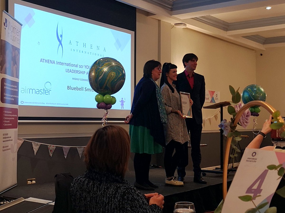 Kindness_Co's tweet photo. We're very proud of our amazing @Bluebell_smith who recieved special commendation in the Young Leader Award at @brchamberuk 's #IWD2020 Awards today. 

What an inspiration ❤️💪🏆 https://t.co/i0PnJFgwQv
