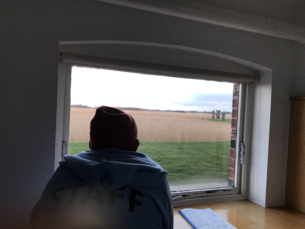 Rehearsing lines with @robgildon in a dressing room with possibly the best view ever at @snapemaltings Looking forward to another Celebration 2020 performance tonight! @Snape_LInc 🌿🍀🌾💐🌻🦚🐢🌱🍃