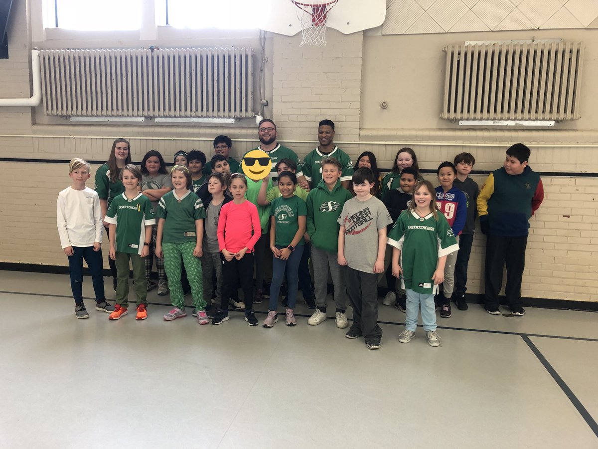 lyndsiew_ed's tweet photo. We had a blast this morning celebrating! Thank you @ZEvans92 @shaq_evans1 @sskroughriders https://t.co/lQ3ZoEFhJl