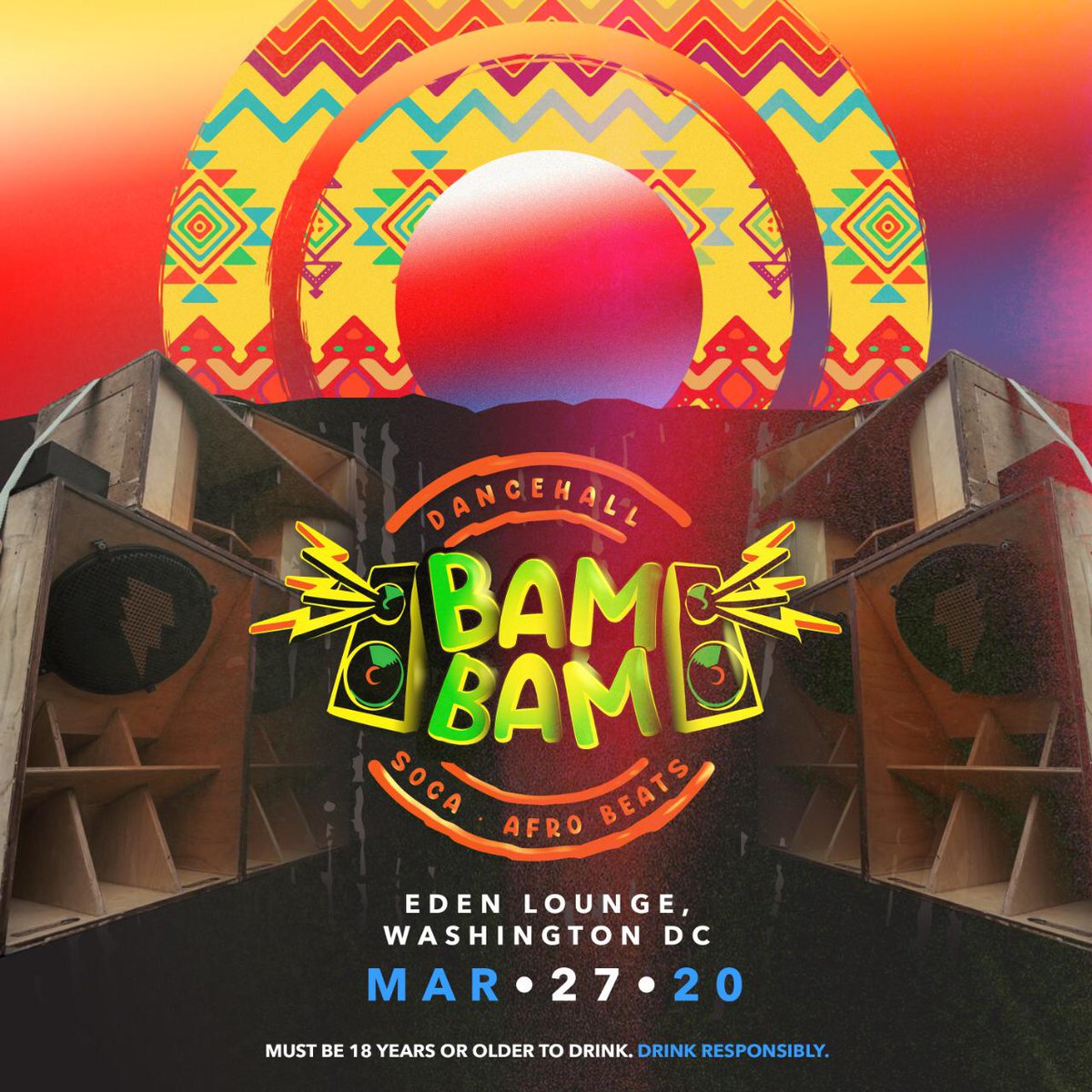 BAMBAM with the 🔥🔥! 

The HOTTEST international event to hit the DMV!  

Music by 
<a href="/obey_olo/">OLO</a>, <a href="/rickyplatinum/">Ricky Platinum</a>, <a href="/DKashrag/">K A S H R A G</a> , @djquenchie 

Washington, D.C.•MARCH 27, 2020•Eden Lounge 🇺🇸•<a href="/BamBamEvent/">BamBam</a> 📲•#BamBamDC

bambam2020.eventbrite.com