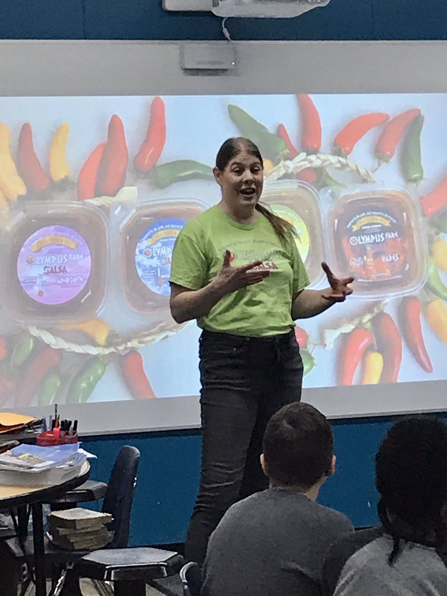 OlympusSalsa's tweet photo. We had so much fun at Career Day today talking to the students about entrepreneurship and running a small business . We had lots of great questions and feedback. Some feedback we received was, “your salsa is the best I’ve had”, “I like it better than the others”, “so yummy”. https://t.co/8LiaMYKuWZ