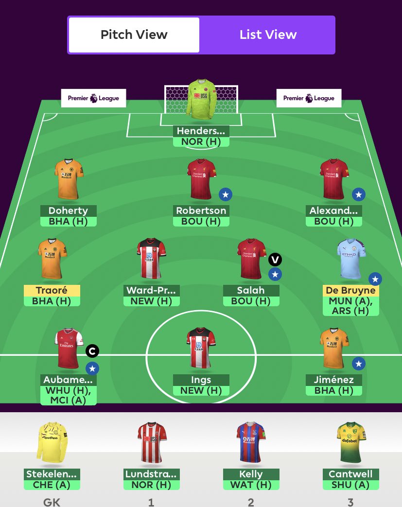 FPLdog's tweet photo. GAMEWEEK 29 🔒

Iheanacho -> Aubameyang ✅
Pierre ©️
OR: 19.039 🌍
 
Reckon some using a chip this gameweek. Would be happy to defend my rank this GW.

Good luck 🤞🏽 https://t.co/zrIDeQXCFN