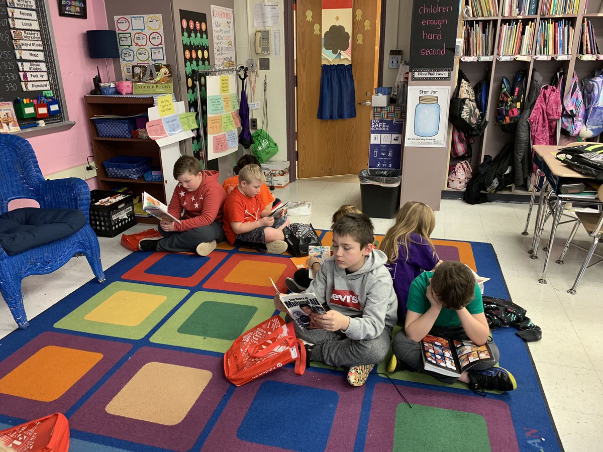 Celebrate good times c’mon 🎉...building  our stamina, collaborating and creating tips for readers about fluency, keeping track of longer books and understanding literary language in our goal clubs! <a href="/VSchaferCVES/">Valerie Schafer</a> #goforgold #cheerforchurchville <a href="/cveschargers/">Churchville Chargers</a> <a href="/lisa_minutoli/">Lisa Minutoli</a>