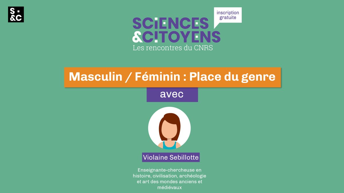 infocomsciences's tweet photo. [Rencontre #SciencesCitoyens] [MASCULIN/FÉMININ : PLACE DU GENRE] #MFPDG
Violaine Sebillotte, professeure d'histoire ancienne à @SorbonneParis1
Inscris-toi ! ➡️ https://t.co/uPV2c7niJn

Plus d'infos ⬇️ https://t.co/IhEJDzZtJ9