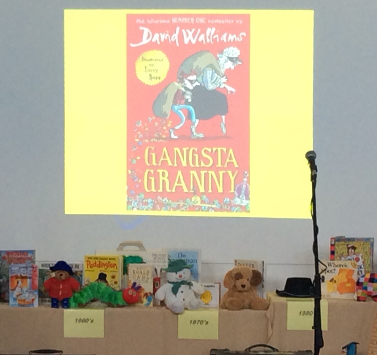 MathsPhoenix's tweet photo. Today at Phoenix, 'The Pop Project' - six decades of books - were absolutely brilliant!🎸@popproject #JKRowling #DavidWalliams #TerryDeary #MartinHanford https://t.co/marQYMUHDy