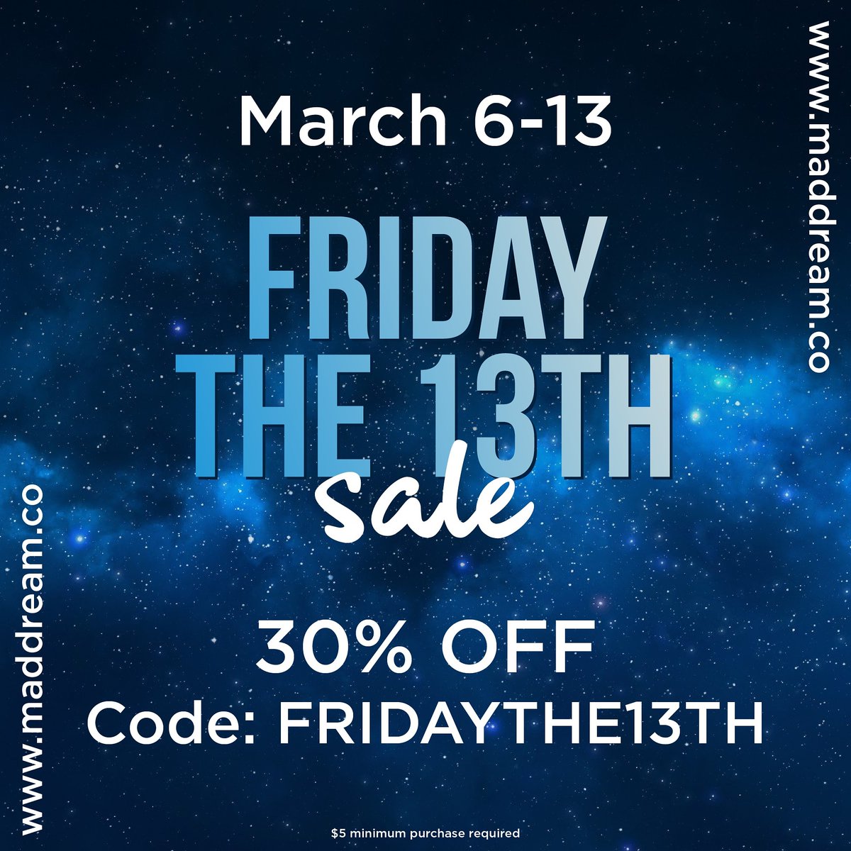 maddreamco's tweet photo. Ready to spend that tax refund money? For the next week, you can save 30% on your entire order at https://t.co/VmdJ8JYTVk ✨ We have pins, patches, and collectibles to fill that pop culture void in your life. #pins #patches #fridaythe13th #sale https://t.co/x21Oi20P1e