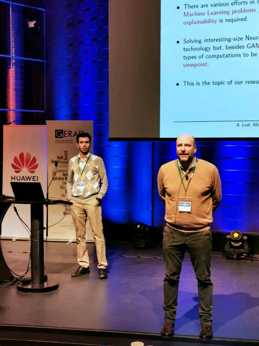 Proud to co-chair #EdgeIntelligence workshop with optimization heavy weight Andrea Lodi <a href="/69alodi/">Andrea Lodi</a> @DS4DM. Especial thanks to our keynote #YoshuaBengio and supporting institutions  <a href="/geradinfo/">GERAD</a> <a href="/CRM_Montreal/">Centre de recherches mathématiques (CRM)</a> @Huawei_QC for supporting first scientific event of its kind in Canada.