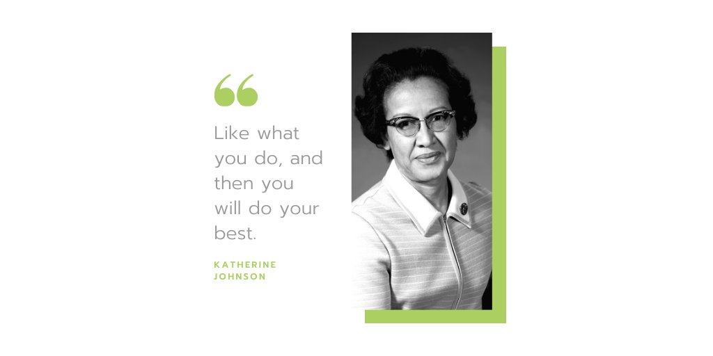 LifeOCharacter's tweet photo. Katherine Johnson, nicknamed the "human computer" was an African-American mathematician &amp; aerospace technologist. Her calculations underpinned many of NASA's most important projects, including Apollo 11 in 1960. She was a pioneer in breaking down gender, racial &amp; social barriers https://t.co/yQcxwEFRFL