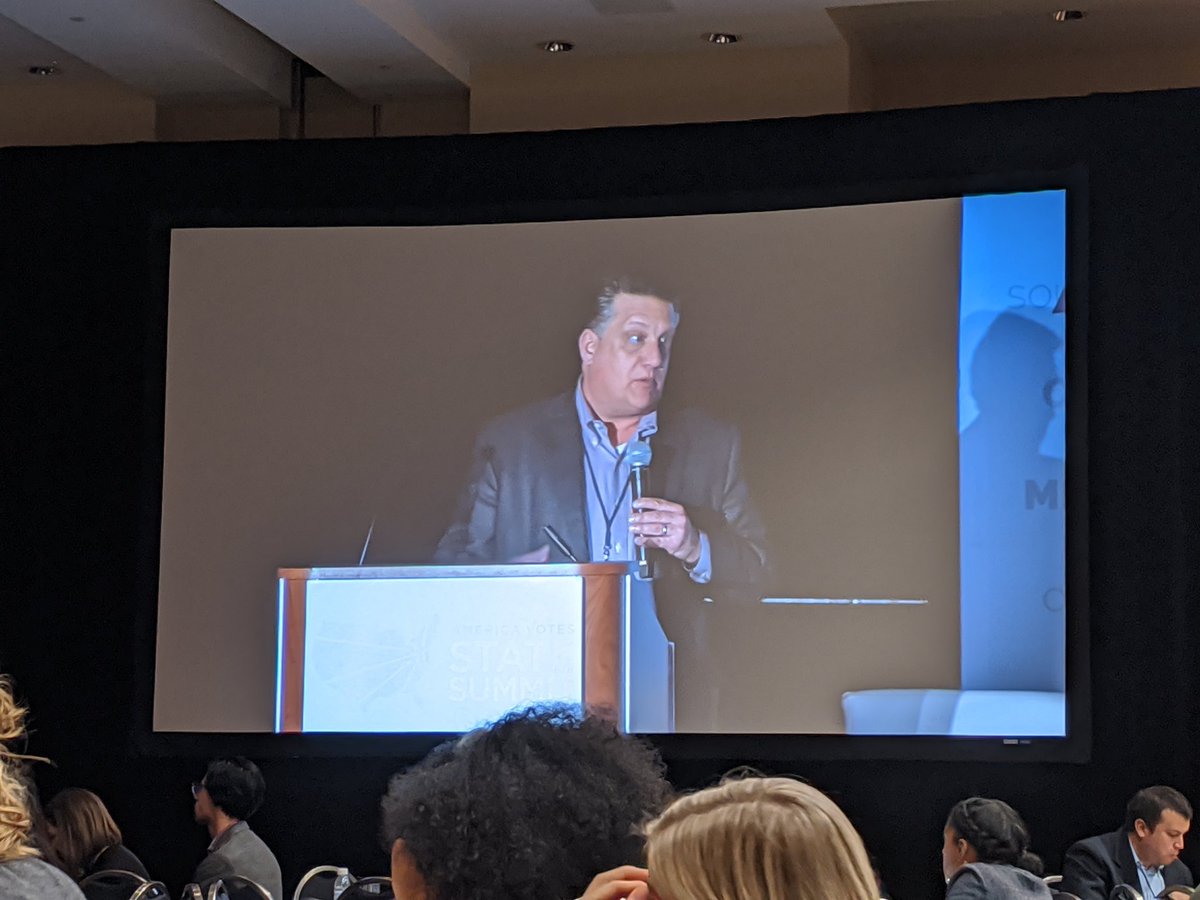 AmericaVotes's tweet photo. What a three days it's been! America Votes President @GregSpeedDC delivers closing remarks at #AVSummit20 https://t.co/fKp4CMTaeW