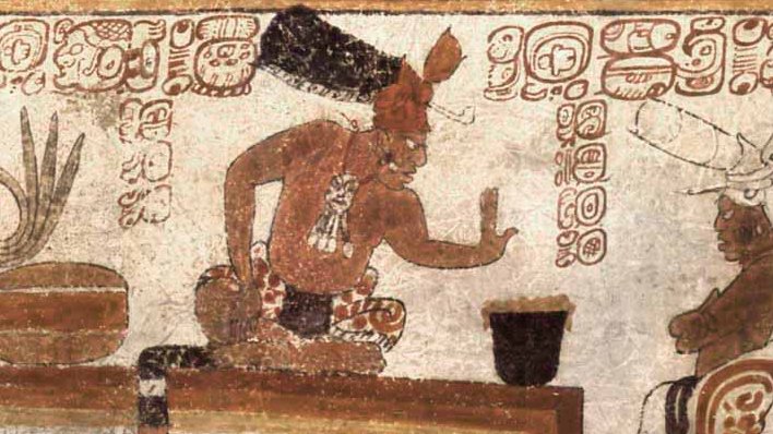 Maya rulers turned this processed cacao into a foamy drink, not with milk (since they had no domesticated milk animals) but with water.Honey was used to sweeten the beverage & chili peppers were added for a kick. The drink was then whisked until it produced a foam. 6/8