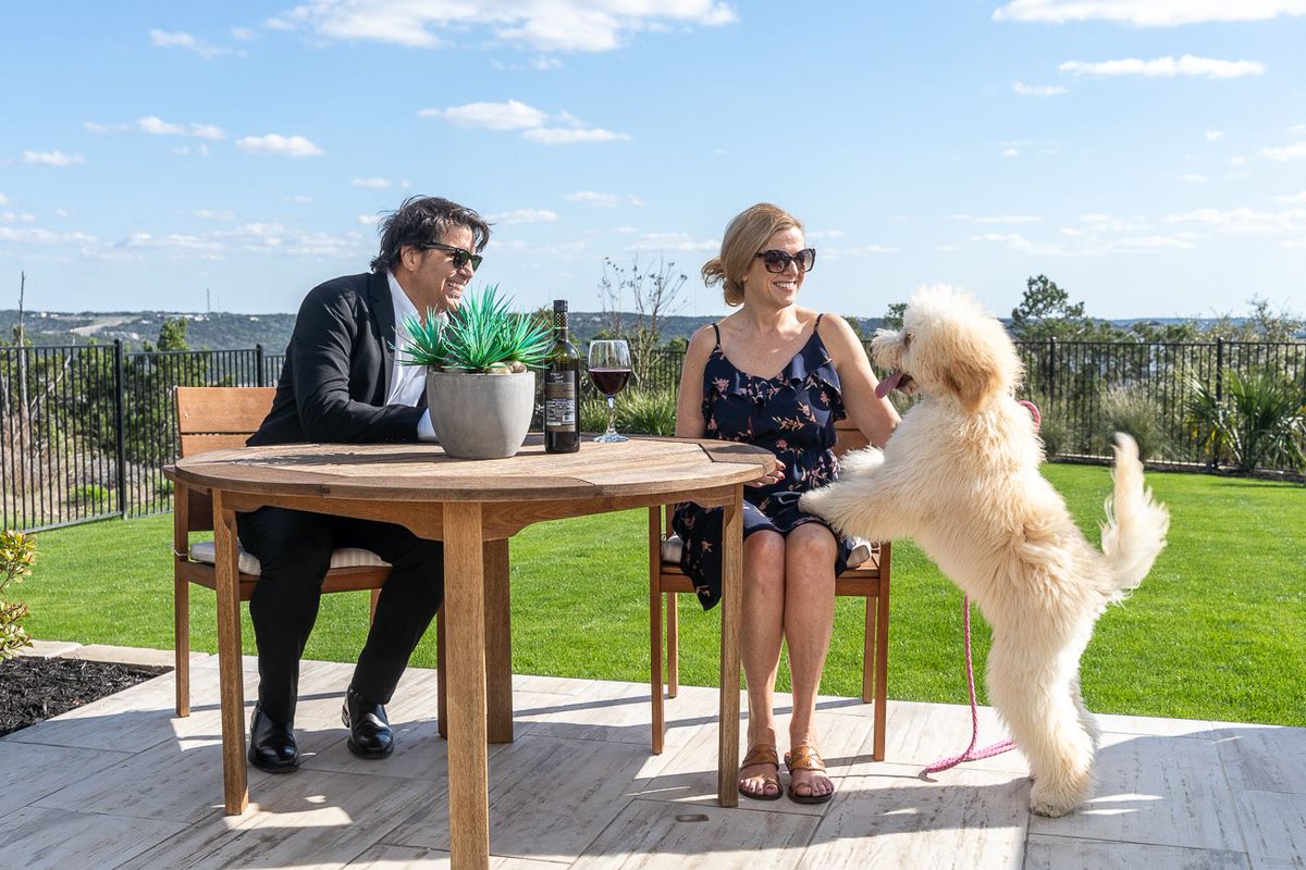 TravissoAustin's tweet photo. ☀️ Who’s ready for some fun in the sun this weekend?! This golden fluffy Travisso resident might be winning the excitement contest?! ⁣
⁣
⁣ https://t.co/j31c0a62h6
⁣
#luxuryhomes #welcomehome #poolside #travisso #austinrealestate #luxuryliving #animalbabieswelcome #family https://t.co/ypKi4BkMpd