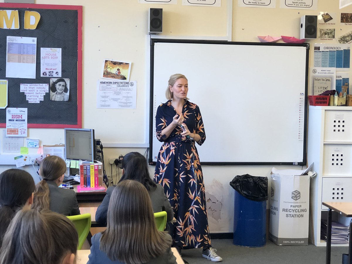 fgs_library's tweet photo. Thank you to award winning author @HolSmale for some fantastic workshops in @fgs_library today. The girls loved them!

#literacy #WorldBookDay #WorldBookDay2020 #geekgirl https://t.co/NA0h3EUQrq