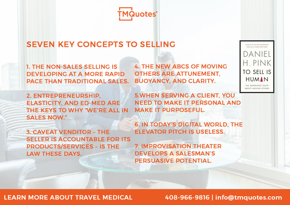 tmquotesINTL's tweet photo. “We're All In Sales Now." - Daniel H Pink

#TMQuotes top pick of the week for books is .@DanielPink's To Sell is Human.

Have you read it?

#Motivation #Quotes #Tourism #Insurance #Agents #Salestips #Marketingtips #growth #learnwithus #elevatorpitch #Sellmore https://t.co/kcuXfxCY5O