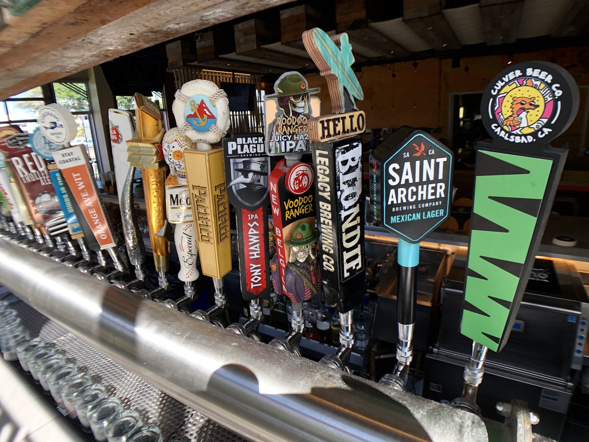 Love is 𝘈𝘭𝘦 we need! We have 24 taps of delicious beer flowing everyday. Cheers to the weekend! #weekend #beer #hellobetty #oceanside #taphandles
