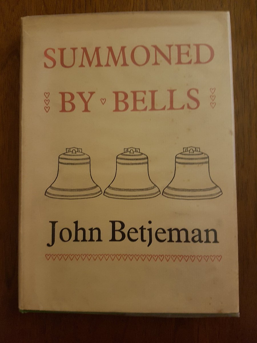 IanCallaway352's tweet photo. "Here on the southern slope of Highgate Hill red squirrels leap the hornbeams". My first edition #SummonedByBells by #JohnBetjeman. For @elbe44 who has today, it seems, been making a nuisance thereabouts. #Poets #poetry. https://t.co/ldMIssIJHU