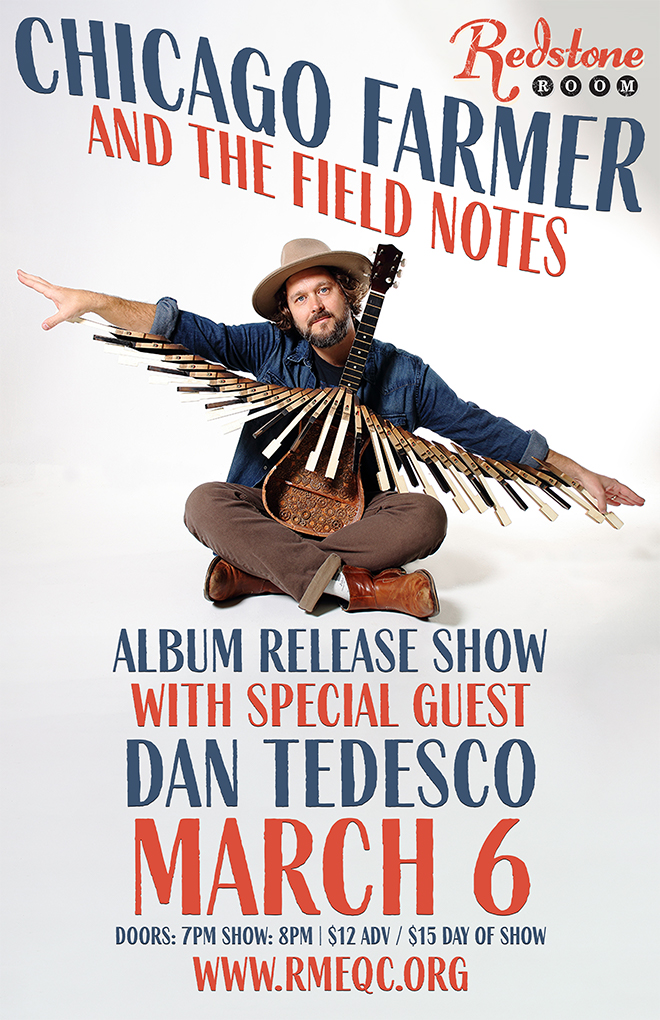 CommonChordQC's tweet photo. TONIGHT IN THE #REDSTONEROOM
Chicago Farmer CD release show featuring a full band. Dan Tedesco will kick things off at 8pm. Tickets are $12 at https://t.co/JAU1JBHNWW or $15 at the door. https://t.co/JLYrWlff3n
