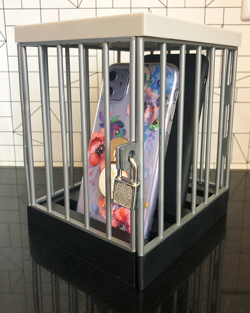 fivebelow's tweet photo. it’s national unplug day &amp; we are NOT playin’ around, y’all 😤💯 keep those phones unplugged &amp; locked up w/ our nifty “phone detention” box! 🔒📱 (and don’t come @ us for posting on national unplug day, it’s literally our job 😂) #nationalunplugday #unplugday #unplug https://t.co/kaExSbPUY2