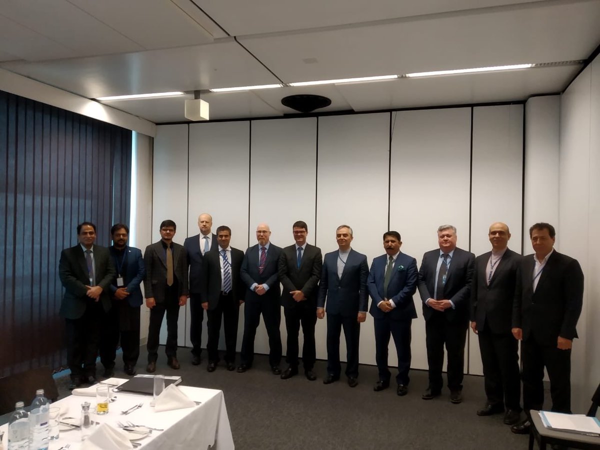 UNODCPakistan's tweet photo. Today, A Special Consultative Meeting of the #TriangularInitiative held between 🇦🇫, 🇮🇷 & 🇵🇰 at the UNODC HQs Vienna. The 3 brotherly countries agreed to continue their mutual collaborative efforts to reinvigorate the Triangular Initiative. #SDG16 https://t.co/jVFbUs0L4c
