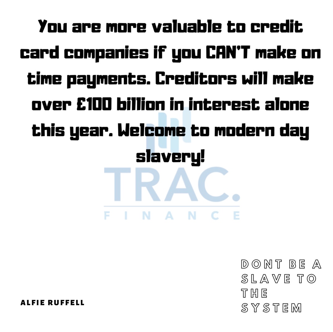 “Make on time payments to keep away from the rat race” 

Want to know how to utilise your money and credit DM me @tracfinance or @alfiemruffell1

#credit #creditcards #spending #money #ratrace #slavetothesystem #payments #rebuildcredit #growcredit #trac #finance
