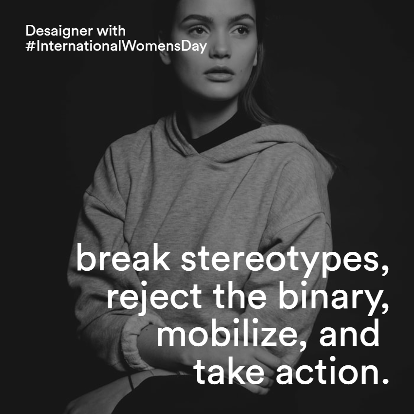 useDesaigner's tweet photo. Desaigner supporting #InternationalWomensDay 

You can now get similar images tailored to your brand and ready to post on your social networs. Use https://t.co/dN5UbpBmse https://t.co/U4n1UWN2Cf