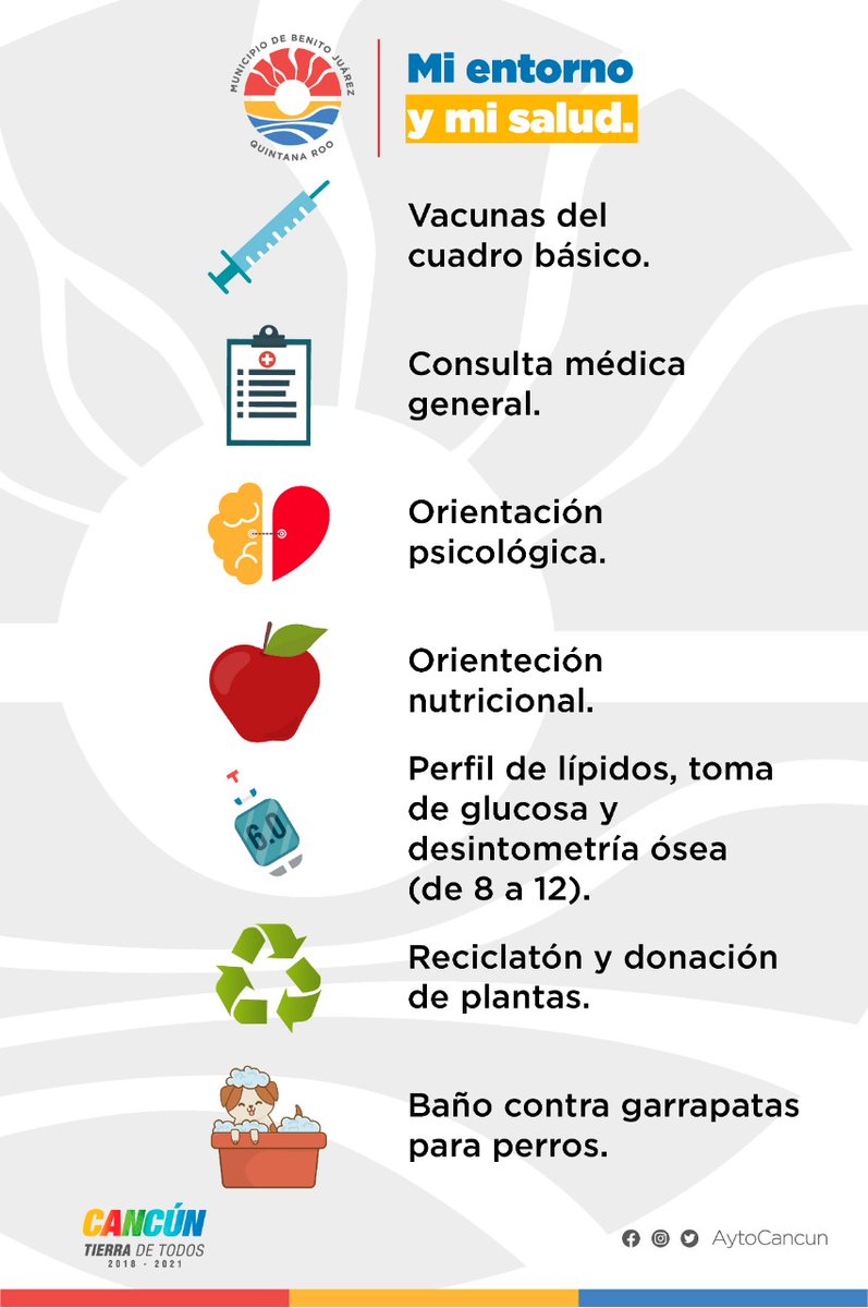 AytoCancun's tweet photo. ¿Conoces todos los servicios que puedes encontrar en #TierraDeTodos? Te esperamos el próximo martes 10 de marzo🗓 en la #Sm228.
#AudienciasPúblicas #CancúnTierraDeTodos https://t.co/IQcVRxYF0V