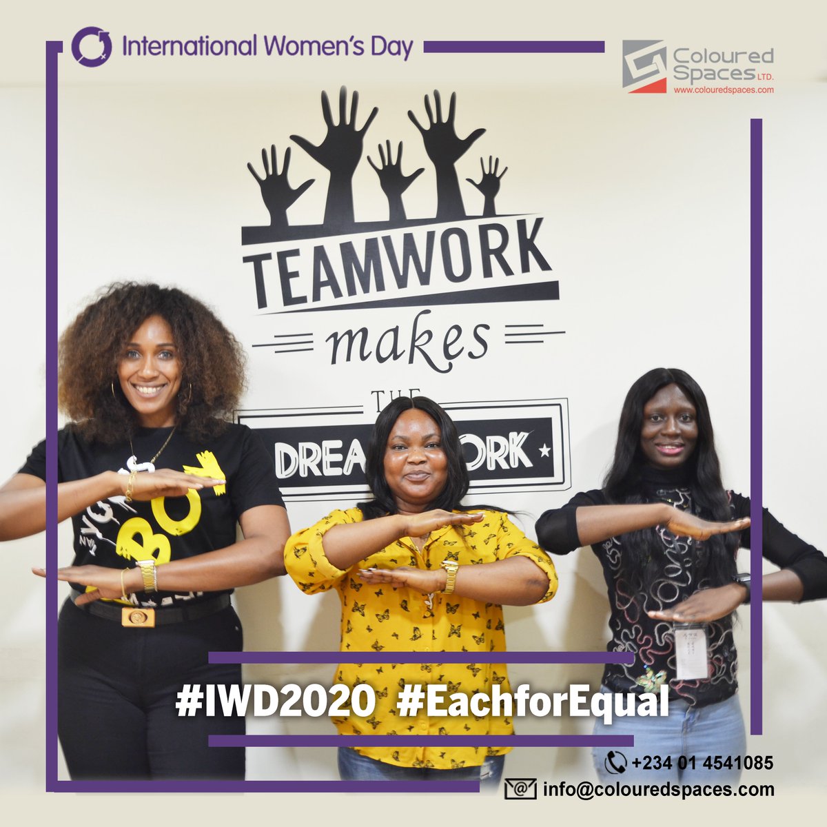 colouredspaces's tweet image. Happy International Women&apos;s Day from all of us at coloured spaces
#iwd2020 #eachforequal #colouredspaces #promotionalproducts #promotionalgifts