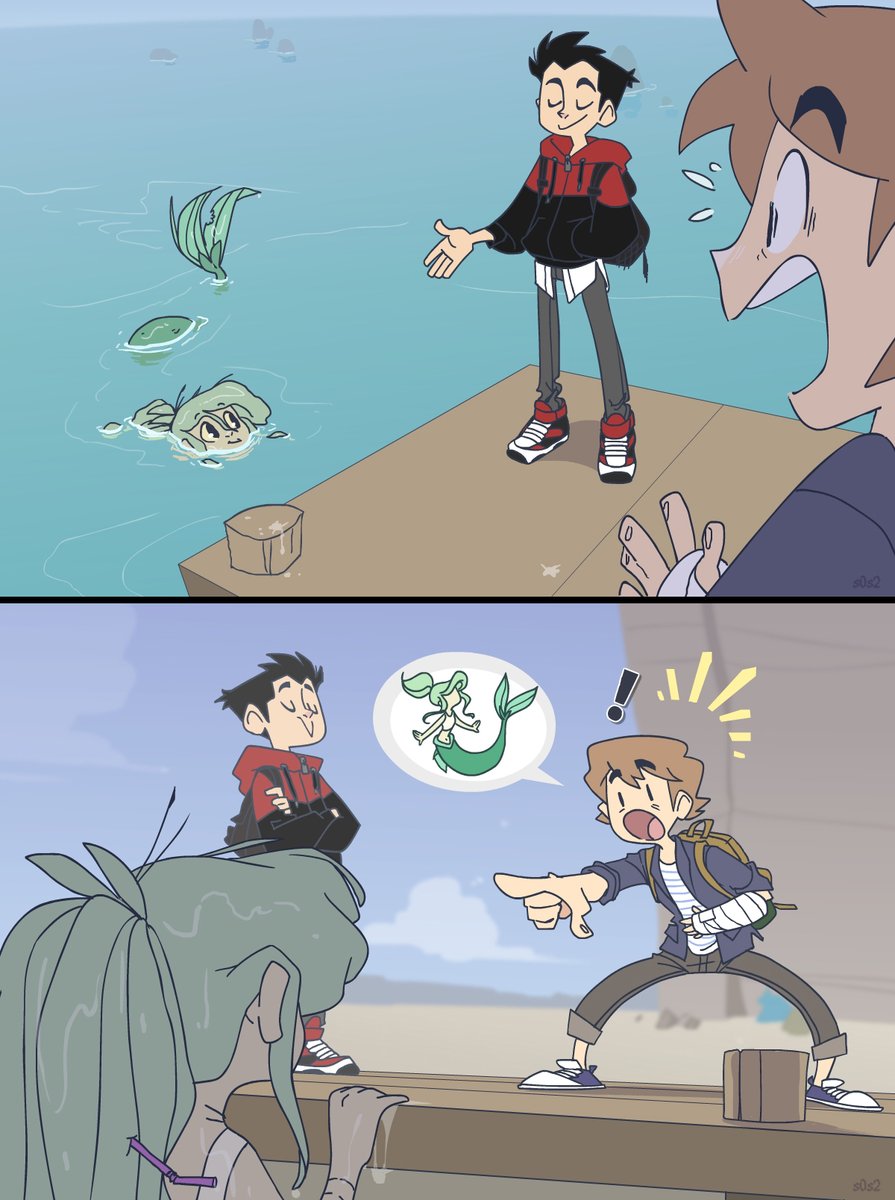 Wingmaid part 2 ?? 
Read part 1 here: https://t.co/DtQfBdyg7d
#thelittletrashmaid #trashmaid #mermaid #savetheplanet 
Early access and more on Patreon https://t.co/NYJpWFhtIh 