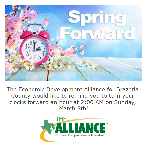 EconomicBc's tweet photo. Don't forget to spring forward this Sunday! https://t.co/iySXvAybVY