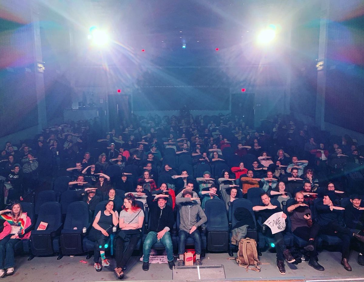 FLATEARTHBAND's tweet photo. FLAT IS FACT! THANKS TO @RioTheatre AND @TalentTime FOR SUPPORTING US AND BELIEVING IN US!!!! https://t.co/c0wW6eNXUJ
