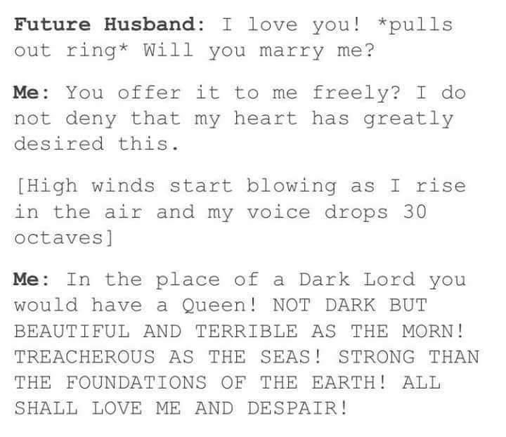 KieranWyn's tweet photo. @Ellied1E you’re the only one I know that’ll appreciate this...so when a marriage proposal comes your way, please please do this; 😂😂😂 https://t.co/vwVfu7Pz92
