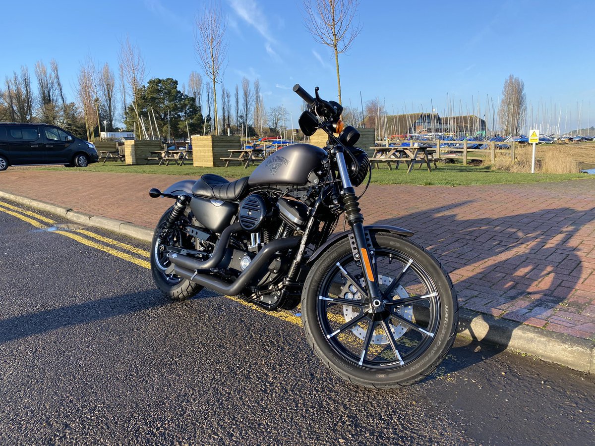 Added another bike to the Imola fleet this week. This ones not for sale 😉 Roll on summer 🏍 😎 🇺🇸 #harleydavidson #sportster883 #stageonetune #vanceandhines #summer2020