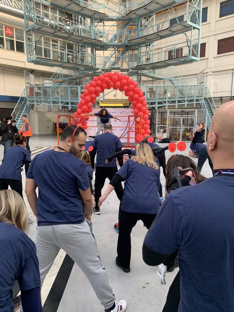 RhodDawes's tweet photo. Pulling planes for fun! Part of a team that set a Guinness World Record all in aid for sport relief. Now in the big book . Top effort all involved #A350 #SportRelief2020 #randomfridays https://t.co/zrVq91plYU