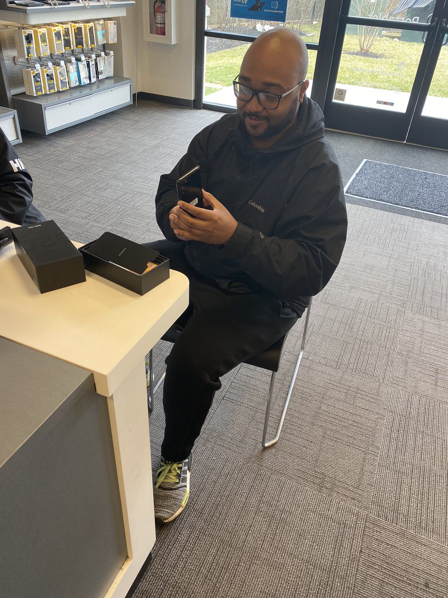 First in store purchase for the new galaxy and atttv