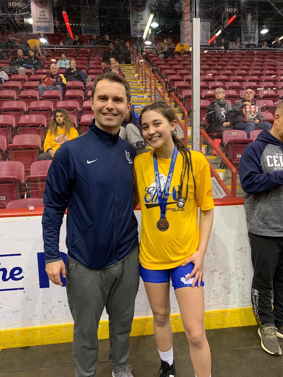 CardinalLegerSS's tweet photo. Congratulations to #Lancer, Macy Malysiak, for her #BRONZE 🥉win @OFSAA @OFSAAWrestling in Sault St Marie this week! https://t.co/1kCafR1Bsk