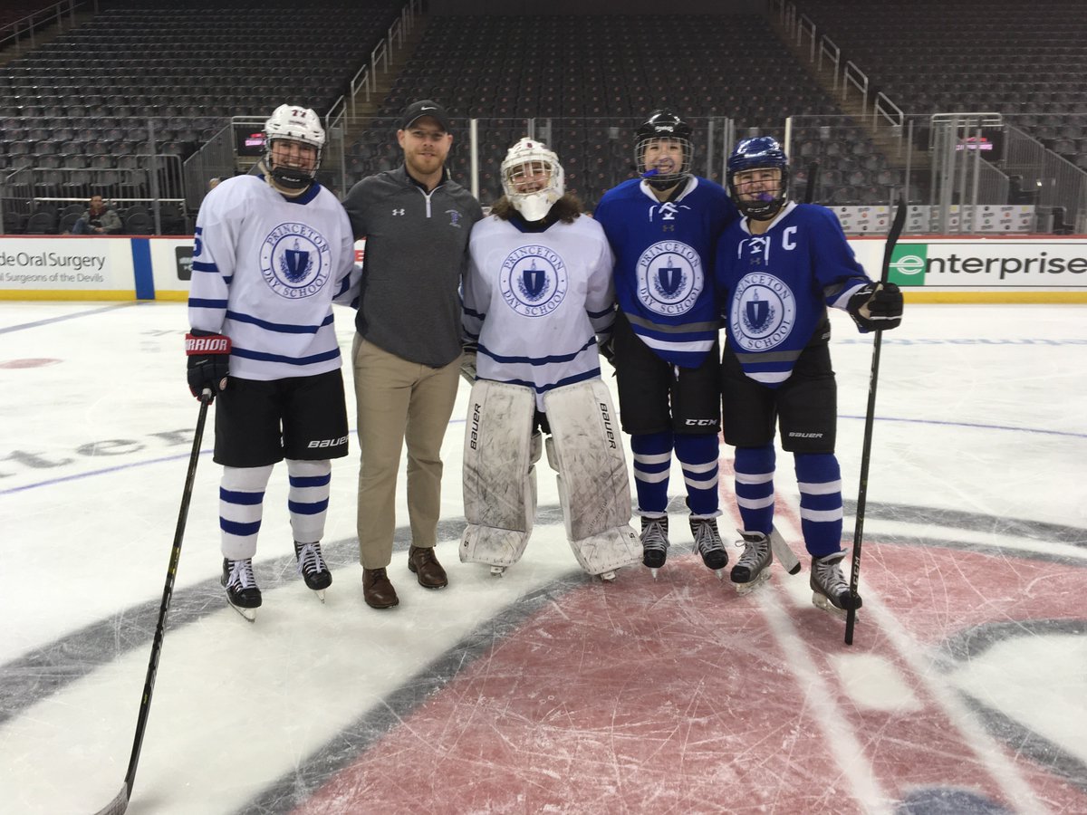 Congrats to Jillian and Hailey Wexler &amp; Caroline and Charlotte Haggerty who were selected to participate in Girls NJ State all star game Thursday!  Pictured with HC John Ritchie. Well done and Go Panthers!! #pdsathletics