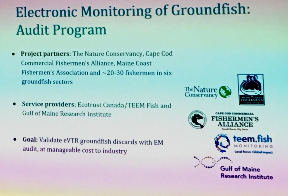 chmcguire's tweet image. Geoff Smith @TNCmaine presents at the #MaineFishermensForum about our #EM4Fish work with fishermen and partners from @MaineFishermen @FishAlliance @teem_fish @GMRI