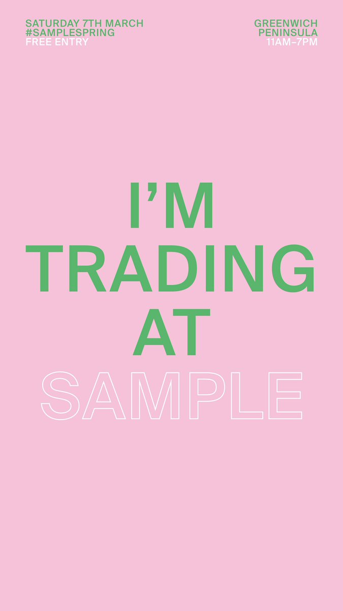 ZoeTypelark's tweet photo. Tomorrow! I’ll be at my first event of 2020 - Join me at #SampleSpring by @HemingwayDesign at @thepeninsulist - lots of lovely designer makers, food and music too - can’t wait! https://t.co/nBjHGx6HCd