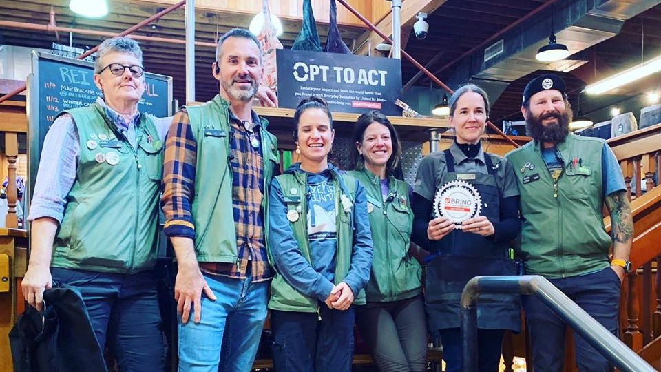 When you think of environmentally-friendly businesses, REI is high up on the list. We’re happy to announce that our local #Eugene store is now BRING Rethink Certified! <a href="/REIEugene/">REI Eugene</a> #BRINGRethinkBusiness