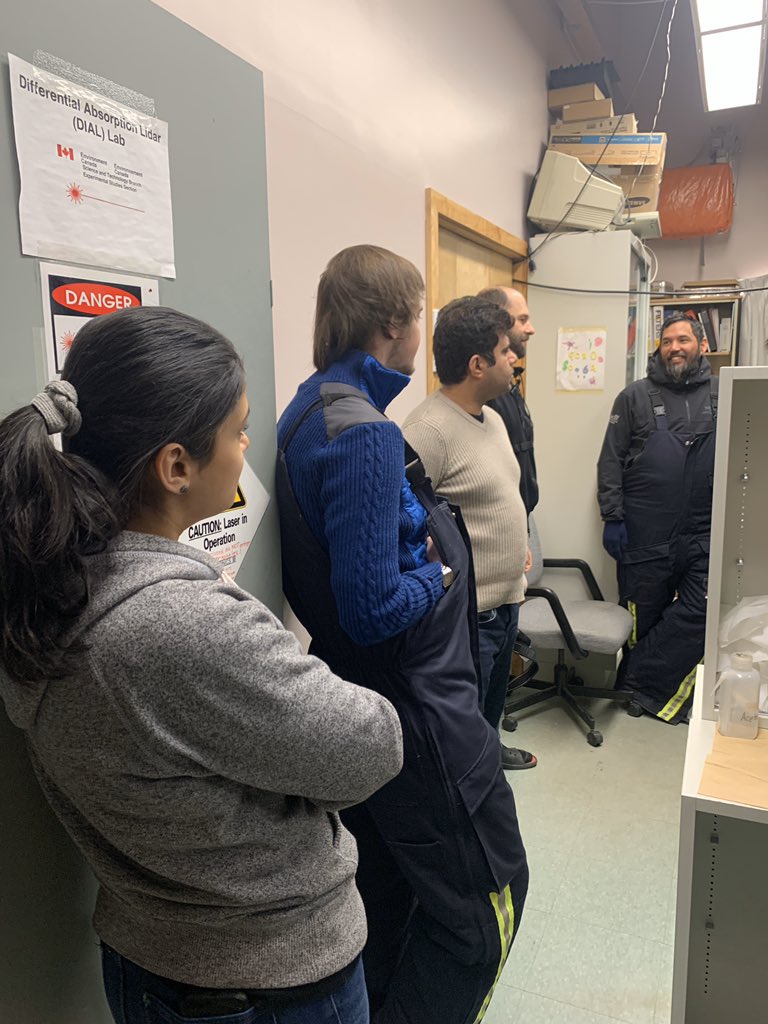 Visitors at the Ridge Lab: SPM Scott, SPM in training Andrew, MetTech Cole from the Eureka Weather Station #cdnsci #PEARL2020