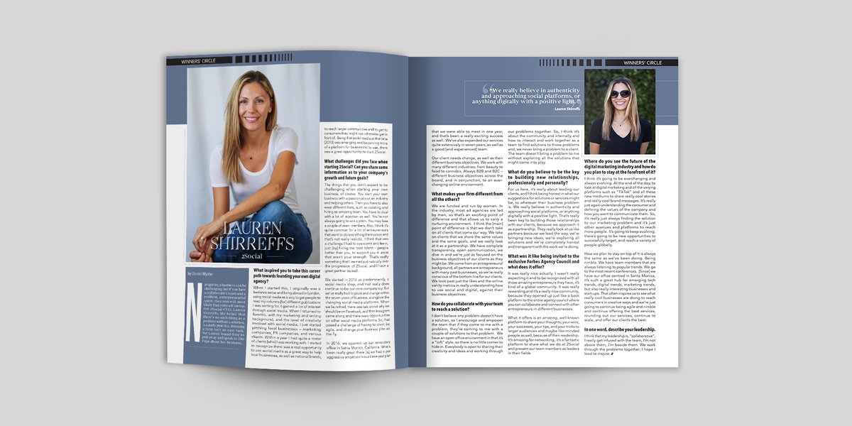 theedge_leaders's tweet photo. Lauren Shirreffs is the woman behind the full service, community-minded marketing collective known as @2_Social 

She shared her insights on running the firm in the latest issue of #TheEdgeLeadersMagazine available now in @chaptersindigo stores nationwide. https://t.co/z2uLK7Omg8