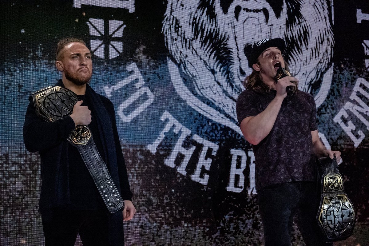 ThrillHolder's tweet photo. 📸 The #Broserweights before they were viciously attacked by GYV. @PeteDunneYxB @SuperKingofBros 

#NXT | #NXTonUSA | #NXTFSLive https://t.co/tpxQImugXl