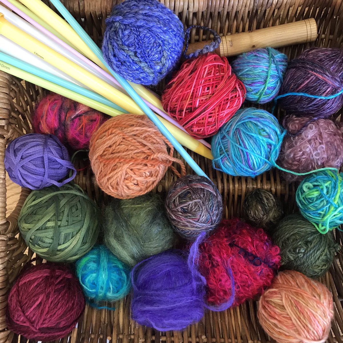 We visited this fabulous artisan wool shop in Wansford today. Floor to ceiling shelves of hand dyed yarn in a rainbow of colours. Open Thurs-Sat or by appointment.