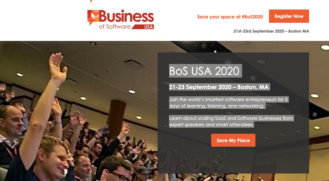 epicpresence's tweet image. Who is attending #BoS2020? The world’s smartest software entrepreneurs learn about scaling #SaaS and software businesses. September 21-23, Boston businessofsoftware.org #SaaSconference @bosconference